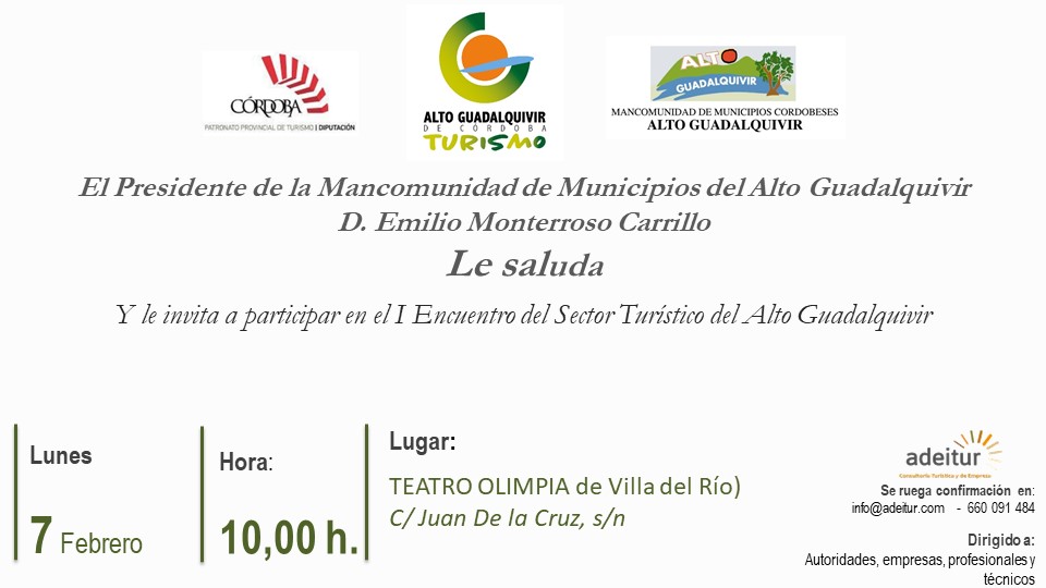 I Encuentro del Sector Turístico del Alto Guadalquivir  - 7 Febrero 2022 1